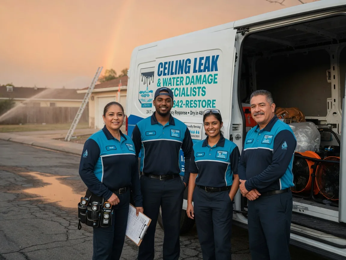 Ceiling Leak Cleanup company in Harwick, PA